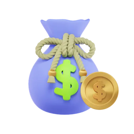 Money Sack  3D Icon