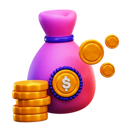 Money Sack  3D Icon