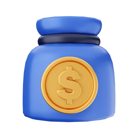 Money Sack  3D Icon