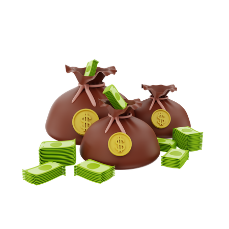 Money Sack  3D Illustration