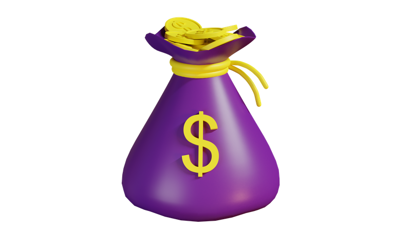 Money Sack  3D Illustration