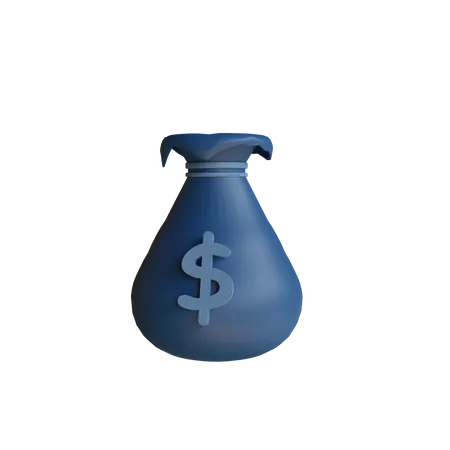 Money Sack 3 D Icon 3D Icon