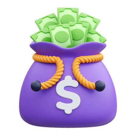 Money Sack  3D Icon