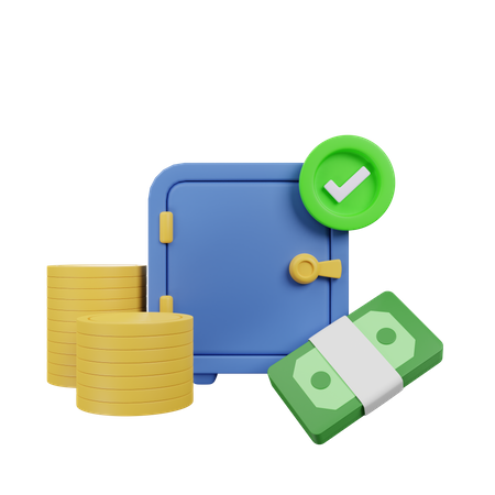 Money Safe  3D Icon