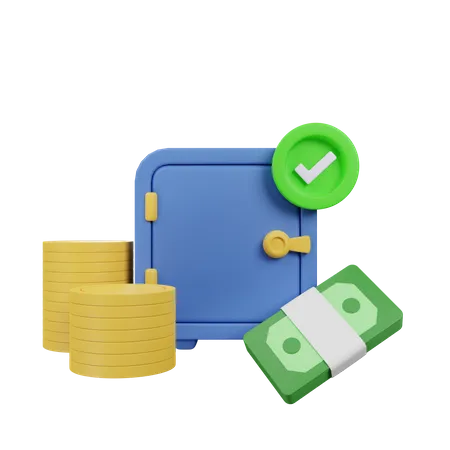 Money Safe  3D Icon