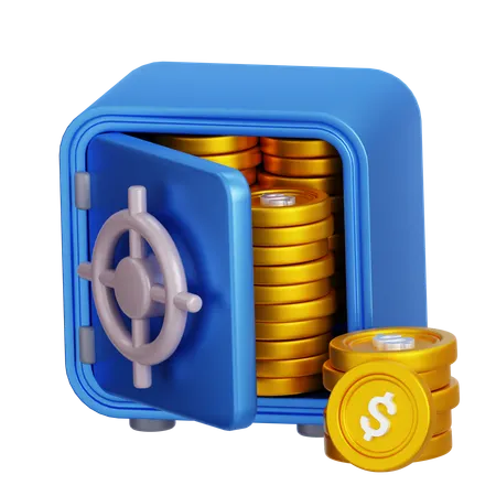 Money Safe  3D Icon