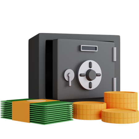 Money Safe  3D Icon