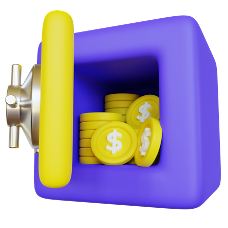 Money Safe  3D Icon