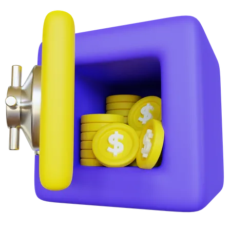 Money Safe  3D Icon