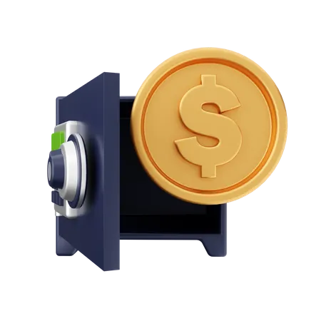 Money Safe  3D Icon