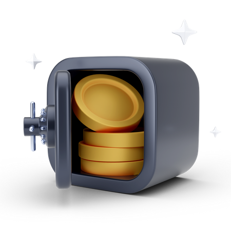 Money Safe  3D Icon