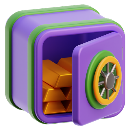 Money Safe  3D Icon