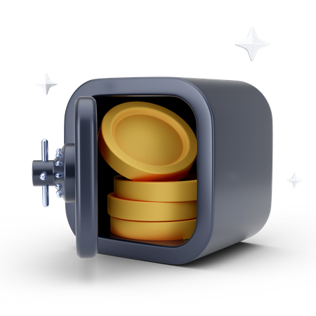 Money Safe 3D Icon