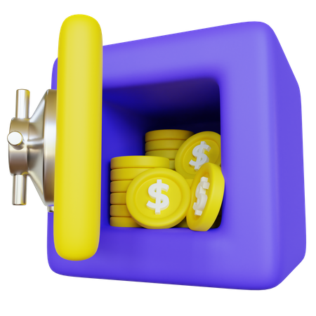 Money Safe  3D Icon