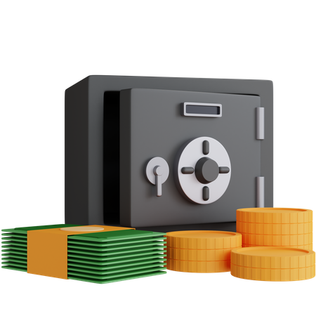Money Safe 3D Icon