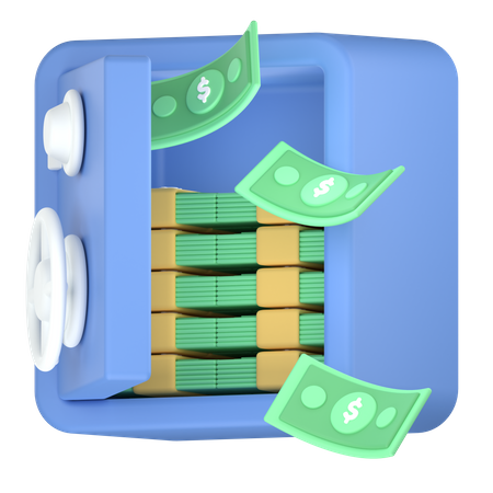 Money safe  3D Icon