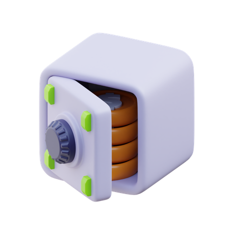 Money Safe Box  3D Icon