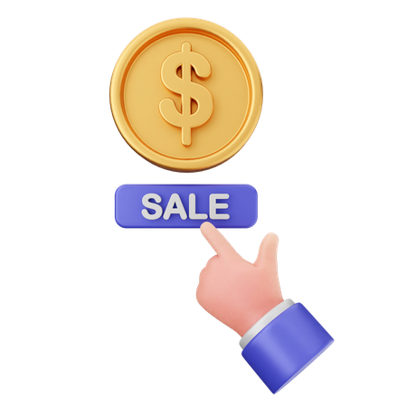 Money Sale  3D Icon