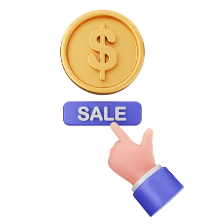 Money Sale  3D Icon