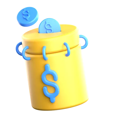Money Saving  3D Icon