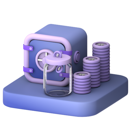 Money Saving  3D Icon