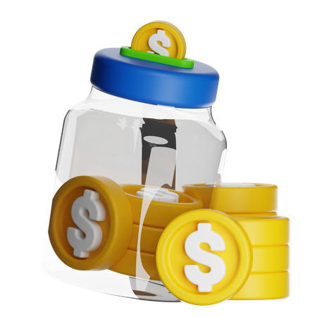 Money Saving  3D Icon
