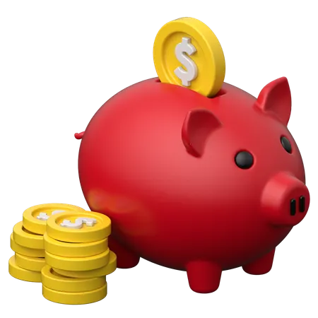 Money saving  3D Icon