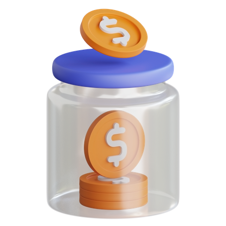 Money Saving  3D Icon