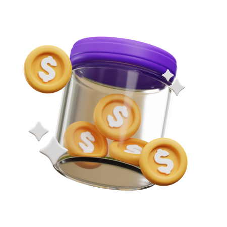 Money Saving  3D Icon