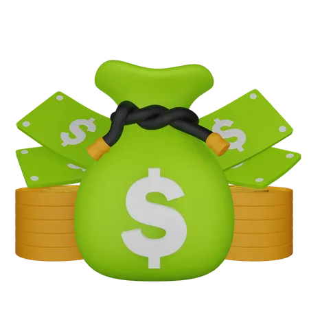 Money Saving  3D Icon