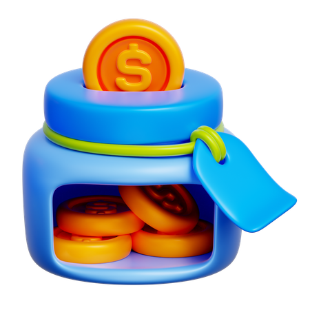 Money Saving  3D Icon