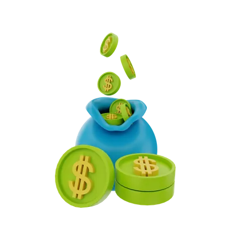 Money Saving  3D Illustration