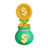 money saving emoji 3d