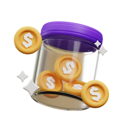 Money Saving 3 D Illustration 3D Icon
