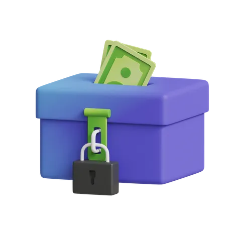 Money Saving Box  3D Icon