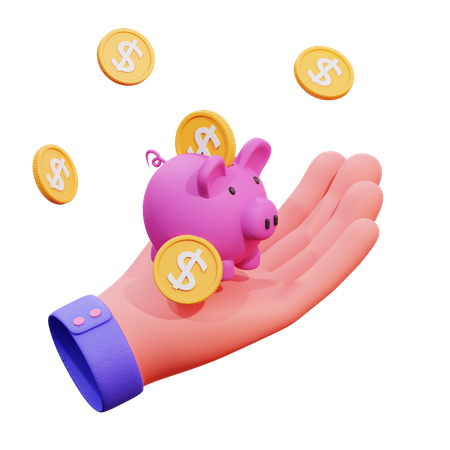 Money Savings  3D Icon