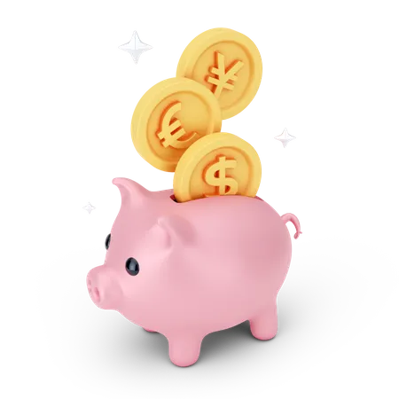 Money Savings  3D Icon