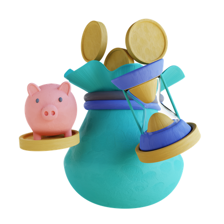 Money Savings 3D Illustration