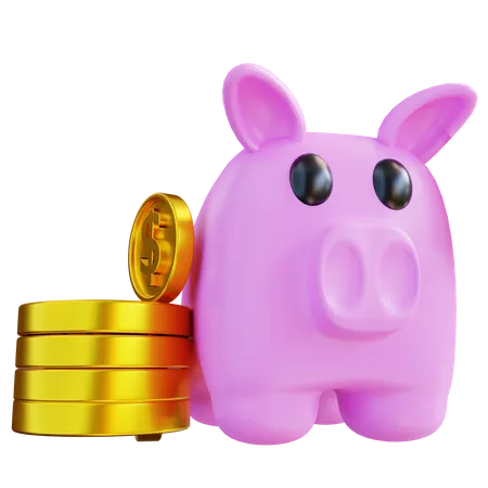 3 D Illustration Piggy Bank 3D Icon