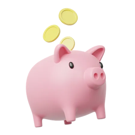 Gold Coin Spread Into Pink Piggy Bank Float On Transparent Mobile Banking And Online Payment Service Save Dollar In Money Box Saving Money Wealth Business Cartoon Style Concept 3 D Icon Render 3D Icon