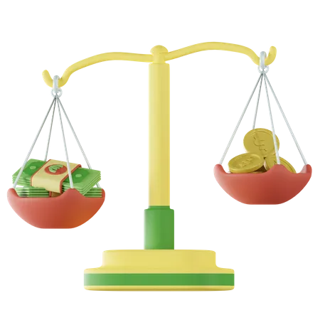 Money Scale  3D Icon