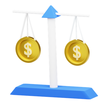 Money Scale  3D Icon