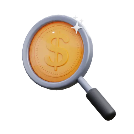 Money Search  3D Icon