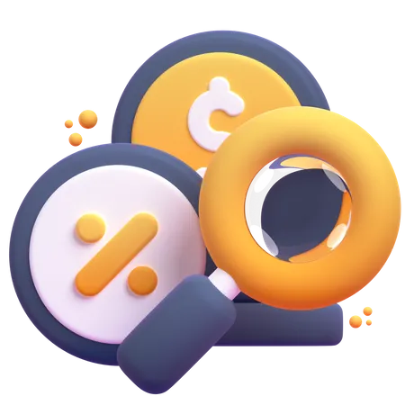 Money Search  3D Icon