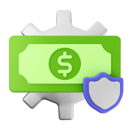 Money Secure  3D Icon