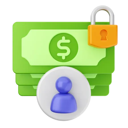 Money Secure  3D Icon