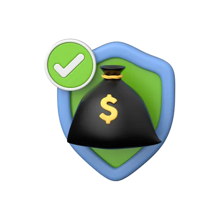 Money Security 3 D Icon Represents Financial Protection And Safety Featuring Dynamic Elements In A Three Dimensional Representation Of Securing Funds 3D Icon