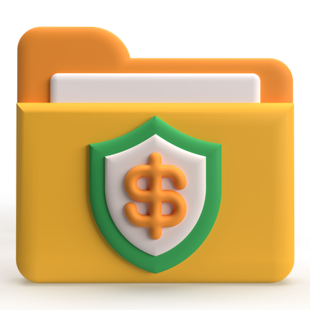 돈 보안  3D Icon