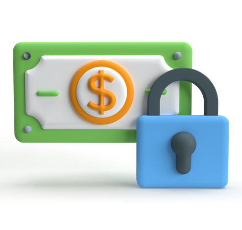 Money Security  3D Icon