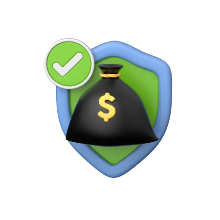 Money security  3D Icon